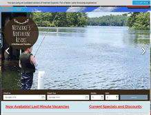 Tablet Screenshot of northernresort.com
